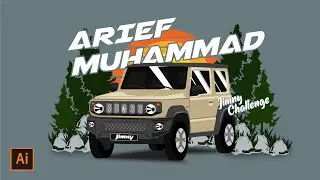 #33 SpeedArt Illustrator | Vektor Mobil JIMNY Challenge Arief Muhammad Using Adobe Illustrator