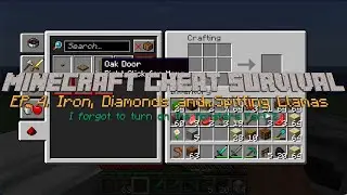 Minecraft Cheat Survival EP 4 Iron Diamonds and Spitting Llamas Part 2