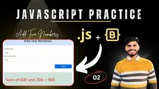 Add Two  Numbers Using Bootstrap And JavaScript | JavaScript Exercise