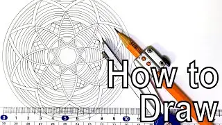 Geometric art - How to draw a geometric art with a compass