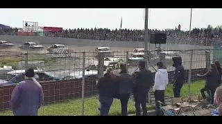 Blauwhuis 2023 Kings day. Saloon Stock Car double rollover