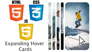 HTML Expanding Hover Cards | HTML CSS Javascript |
