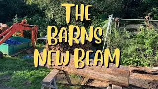 Carving An Ancient Oak Beam For Our Barn Renovation.