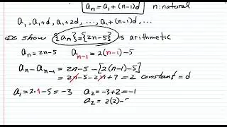 Lecture 51: Arithmetic Sequences and Series