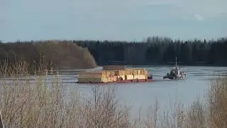 Колва, сплав пиломатериалов