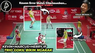 Gemmesnya Ngocok Perut..!!! Moment Lucu Kevin Sanjaya yang Bingung Liat Koh Sinyo & Herry IP Ngakak