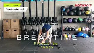 Pilates stick-hip and shoulder exercise for 4 minutes