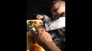 Luca playing ding ding