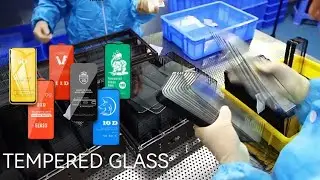 Proses pembuatan kaca pelindung layar handphone