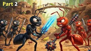 The Last Ant War 2 🐜🔥 Black Colony vs Red Ant Empire | Cinematic AI Battle | AIWAR Arena