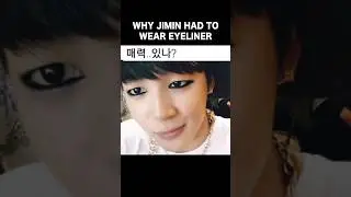 Jimin's Thick Eyeliner in Early Days 😳