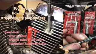How to repair a damaged spark plug hole and threads 