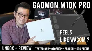 GAOMON M10k Pro: Unbox + Review + Draw + Sculpt