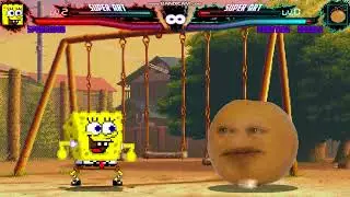 MUGEN: SpongeBob (Me) vs Annoying Orange