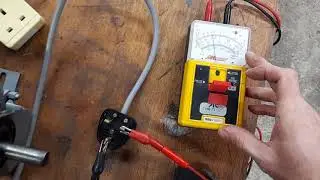 1/2 HP AEI induction motor | 1000 VDC insulation test and clamp meter no load current