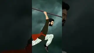 bheem and ram fight animation #short #rrr #ntr #ramcharan