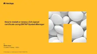 How to install or renew a CA signed certificate using ONTAP System Manager