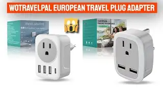 🌍 Best International Travel Adapter for 2024! ✈️ WoTravelPaL European Travel Plug Adapters Review