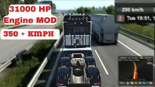 31000 HP Engine MOD in Euro Truck Simulator 2, Without trailer driver