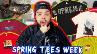 SUPREME SPRING TEES DROP WEEK 8 SS21 RETAIL Vs. RESELL