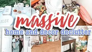 DECLUTTERING ALL OF MY DECOR! EXTREME HOME DECLUTTER 2021