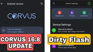 Update! Corvus OS 16.8 for POCO X3 NFC | Installation