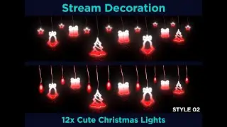 Christmas Decoration, Party light, Stream decoration Light, twitch streamers, decoration lights