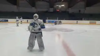 Riscaldamento Chiavenna vs Piné - Gara 2 semifinale - IHL DIV 1