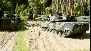 Diorama Manöver in der Heide von Jürgen Salomon in 1:87