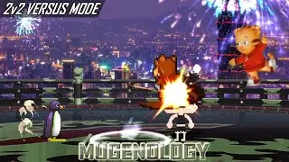 Super Better Mario & Pingu vs Hanazuki [EDPJ] & Daniel Tiger - 2v2 Versus Mode - MUGEN