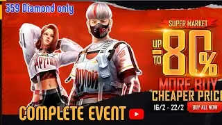 Free Fire Super Market New Event || 80% discount
