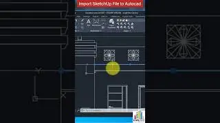(தமிழ்)Tamil - How to Import SketchUp file into Autocad