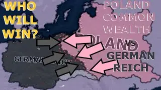 Poland Commonwealth vs German Reich - Hoi4 Timelapse