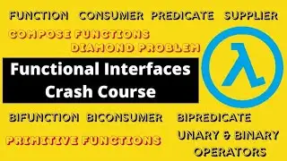 Functional Interface Lambda Expression in Java Primitive & Compose functions & Diamond problem
