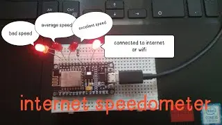 simple internet speedometer using esp8266