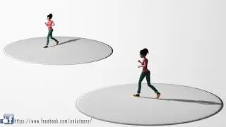 MAYA Girl jogging animation 2018