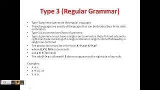 Important Questions of Theory of Automata Part 1 (Types of Grammar | Chomsky Hierarchy)