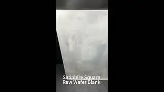 Sapphire Square Raw Wafer Blank for Optical, Semiconductor, and High-Temperature Applications