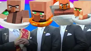 Minecraft Villager Skibidi Toilet - Coffin Dance Part 5 (Remix)