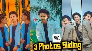 New Capcut Trend Video Tutorial | 3 photos sliding effect in Capcut | viral tiktok