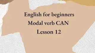 Modal verb can | basic english grammar #beginnerenglish #modalverbs #englishgrammar