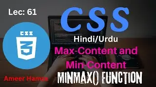 Learn CSS in Hindi/Urdu #61: Grid MinMax() Function | Max-Content & Min-Content