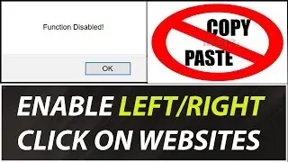 [FIX]  Right Click has been Disabled on this Website