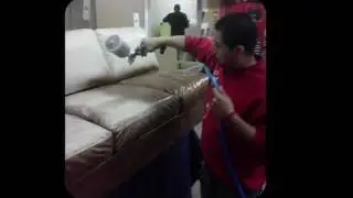 Leather Sofa Repaint and Renewal