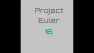 Project Euler problem 16: Solution with Python