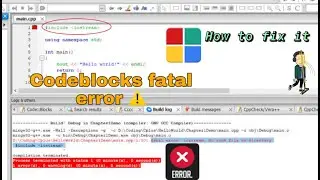How to fix Codeblocks fatal error - Codeblocks 20.03 || Programming Bangla