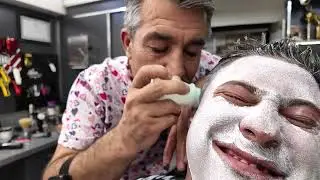 ASMR Barber Spa — Shoulder Massage, Haircut , Skin Care Pimple Popping & Ear Cleaning Sounds 😌