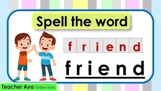 Learn how to spell some of the basic words || Learn how to spell || Spelling || Lesson with quiz
