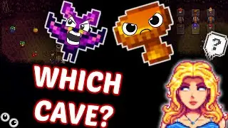Stardew Valley MUSHROOM CAVE VS BAT CAVE (years worth) how to QUICK guide!
