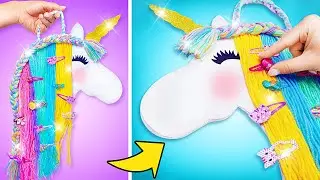 Magia dell'unicorno per le forniture scolastiche 🦄✨ Penna fai da te, organizer, scatola regalo💚💛